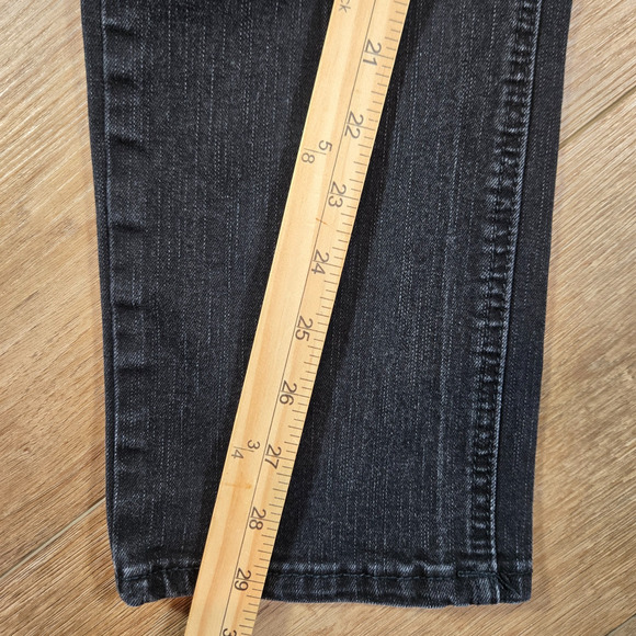 True Luck Black Distressed Stretch Denim Jeans Men’s 36x30 Punk Hip Hop Retro - Picture 8 of 12